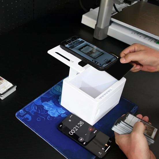 Yousheng TCG Card Scanner Phone Holder 3D Printed PLA Stand for ManaBox App Smooth Scanning Clog-Free Trading Cards Collection Organizer
