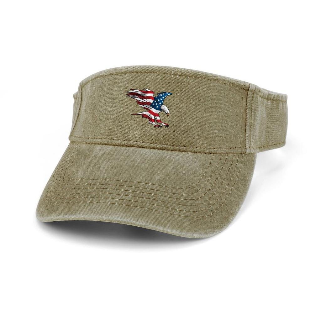 Флаг США Америка Красный Синий Белый Арт Солнцезащитный Козырек Дырявый Топ Ковбойские Шляпы унисекс Женские Спортивные Бейсбольные Теннисные Кепки с Открытым Верхом Пользовательская Шляпа