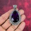 Подвеска с аметистом, ювелирные изделия из драгоценных камней, подвеска из цельного серебра 925 пробы, подарок для женщин, подвеска ручной работы