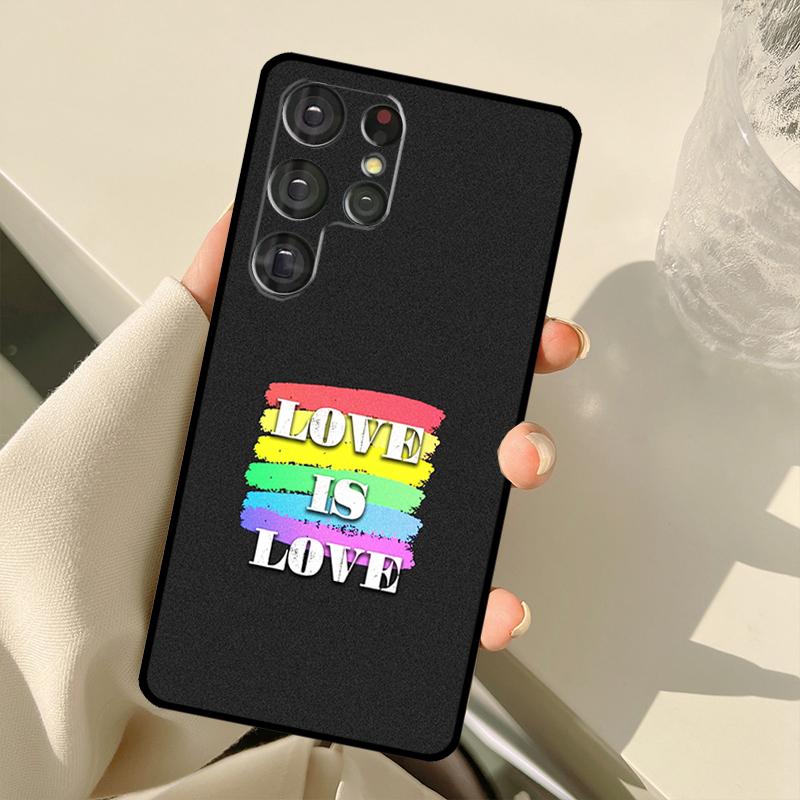 LGBT Pride Love Case For Samsung Galaxy S25 Ultra S21 S22 S23 S24 Ultra S9 S10 Plus S20 FE S25 FE Back Cover