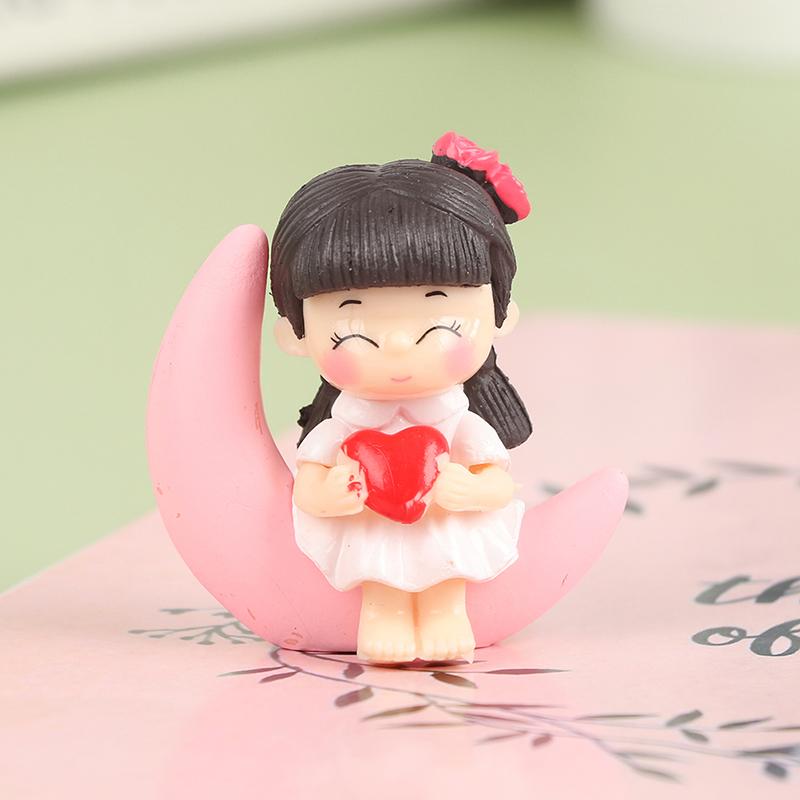 1 пара романтических фигурок лунной пары, украшения своими руками, бонсай, украшение домашнего стола