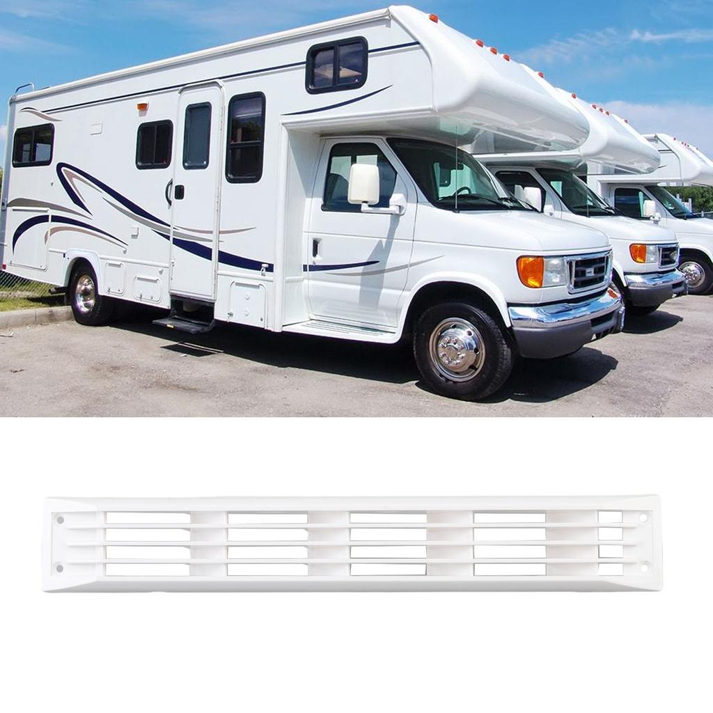RV Louvered Vent Cover RV Louvered Vent Cover Leak Proof Side Exhaust Ventilation Cover for Yacht Trailer ABS Wide Inner Wall