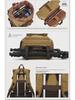 Retro Waterproof Canvas Camera Backpack - Seven Color Cotton SLR Digital Bag