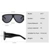 Солнцезащитные очки в Т-образной оправе с большой оправой Pilot 2024 New Toad Fashion Sunglasses Персонализированные женские солнцезащитные очки Защита глаз Очки