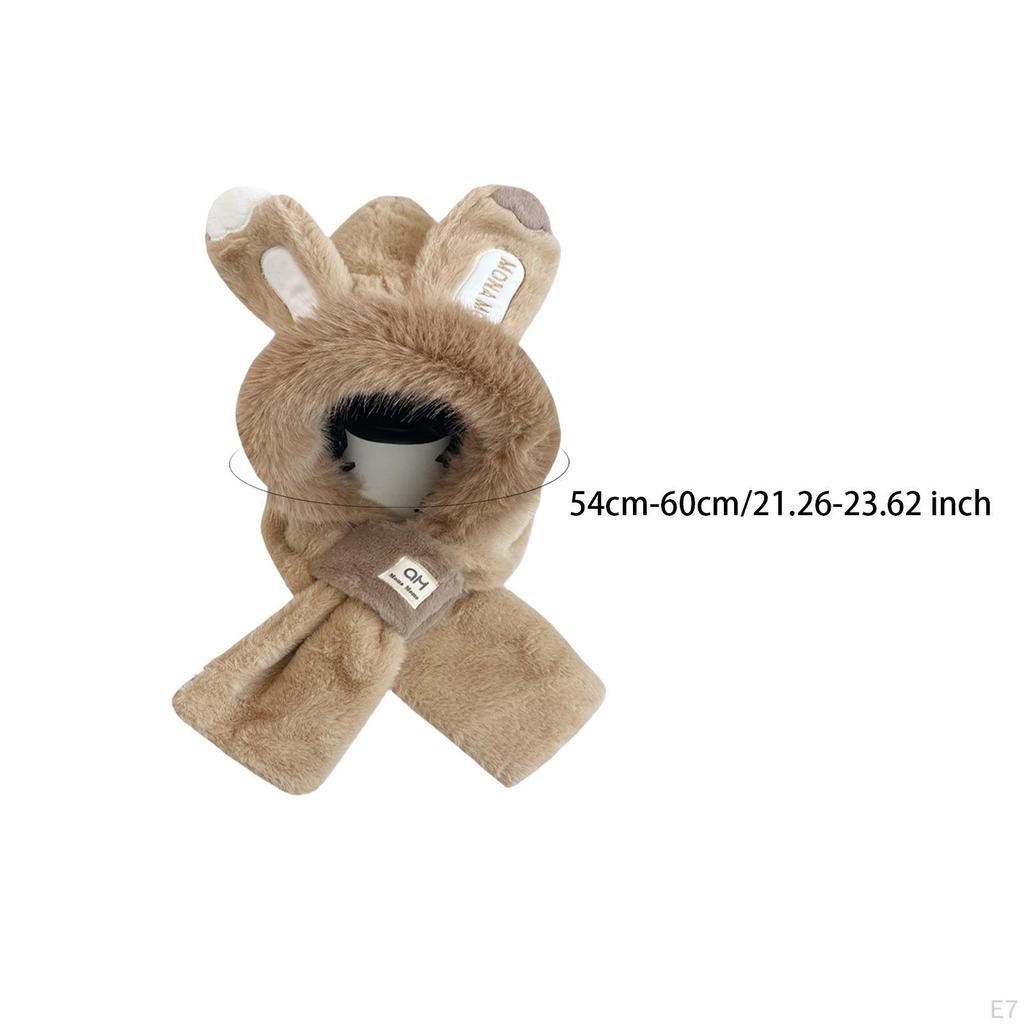 Winter Hat Scarf Adorable Beanie Headgear Windproof Comfortable Costume Hats