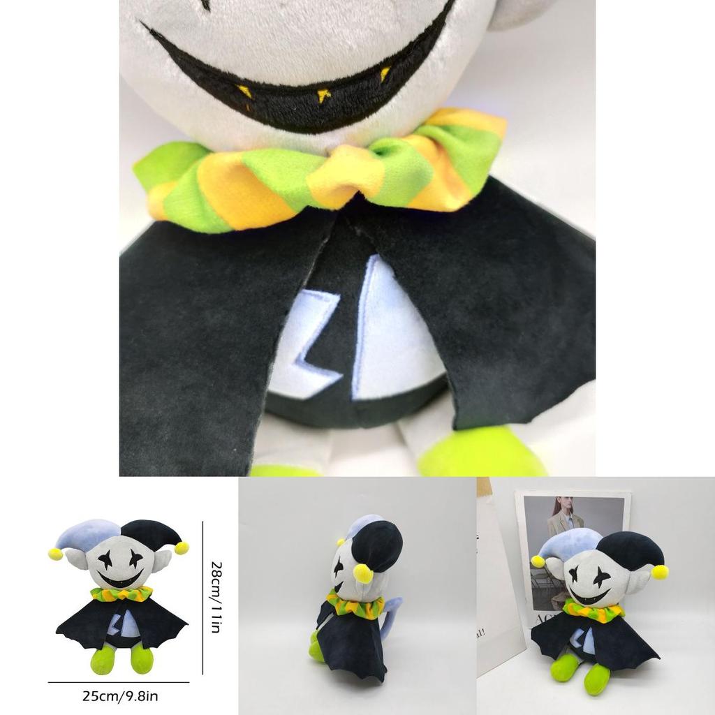 Плюшевая игрушка Deltarune Jevil | Мягкая кукла Джокер | Рождественский подарок | Коллекционный предмет на день рождения