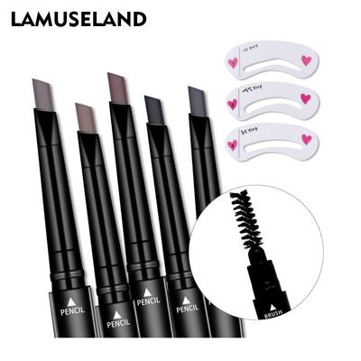 5 цветов долговечный водонепроницаемый двуглавый карандаш для бровей