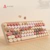 Ajazz 308I 84 Keys Wireless BT Keyboard Retro Typewriter Round Key for Win/iOS/Android