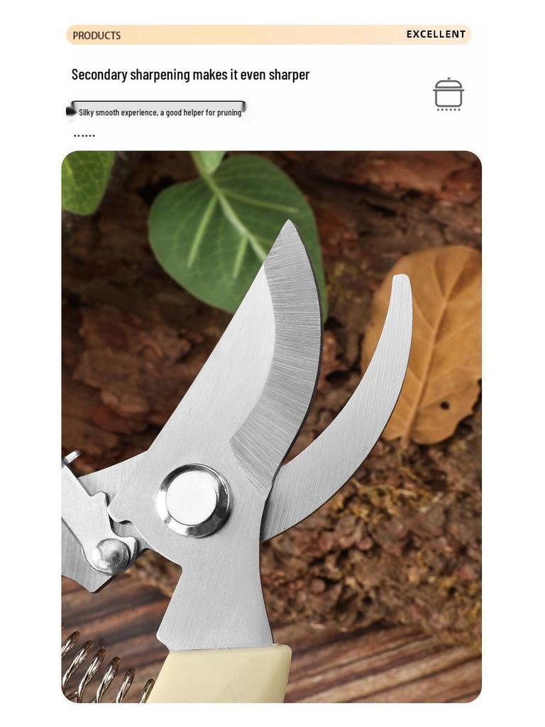 Handcrafted Floral Pruning Shears for Trees and Flowers