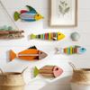 Nautical Style Fish Wall Art Colorful To Your Walls Set Durable Fish Ornaments Wall Decoration