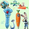 Последний Zootopia2 Джуди Морковкообразная 2-в-1 Диктофонная ручка+Гэри Ручка-Змея Пишущая Сыворотка Ручка Периферия Рождественские Подарки на День Рождения