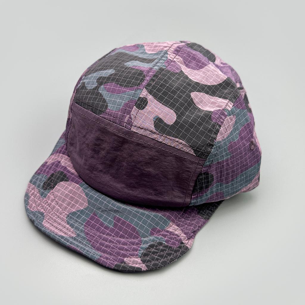 Quick-drying camouflage letter embroidery flat-brimmed baseball cap men's and women's sunshade outdoor camping light board cap