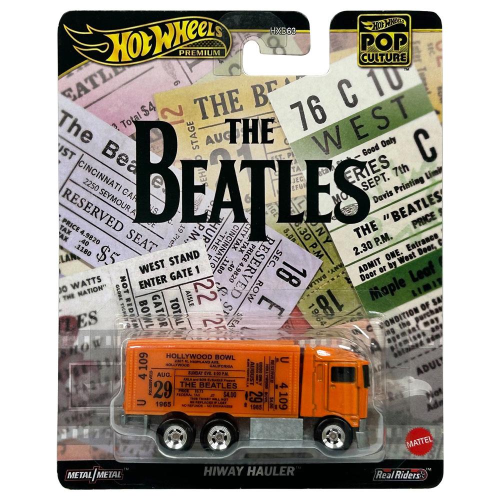 Hot Wheels Beatles Highway Hauler Mattel Premium Поп-культура Литая машинка Оранжевая HXD63