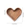 Heart-Shaped Wooden Serving Trays for Home Decor & Food - Decorative Wood Trays for Candy, Sushi, Dessert, Valentine’s Day Gifts