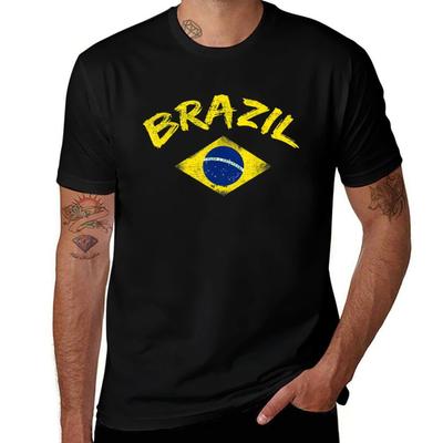 Brasil Brazilian Pride Brazil Flag International Country Tshirt Moisture Wicking Quick Dry Tee