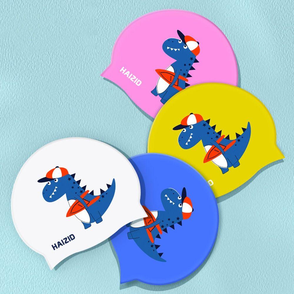 Водонепроницаемая детская шапочка для плавания Силиконовые шапочки для купания Шапочка Водный спорт Детская шапочка для плавания Мальчики Девочки