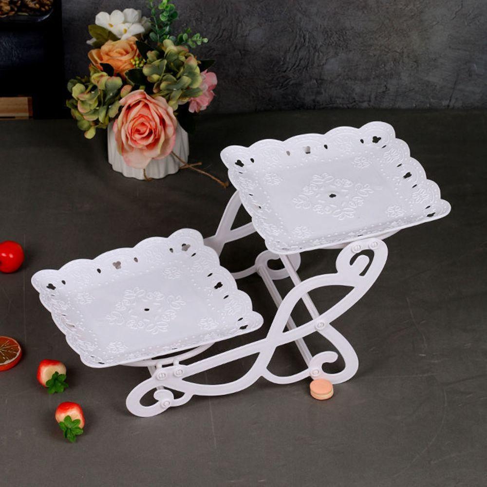 Wedding Party Tableware Cake Display Plate Foot Tray Dessert Exhibition Rack Cupcake Storage Stand