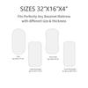 Printed Crib Fitted Sheets Removable Cradles Mattress Cover New Baby Fitted Bassinet Sheet
