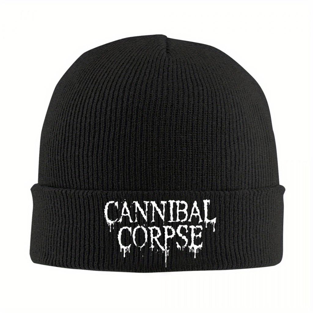 Шапка-бини с логотипом Cannibal Corpse Осень Зима Теплые Хип-хоп Кепки Мужские Женские