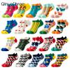 Fashion Funny Men's Hip Hop Harajuku Cartoon Cotton  Fruit Animal Beer Food Happy Casual Business Short Socks Gift Dropship