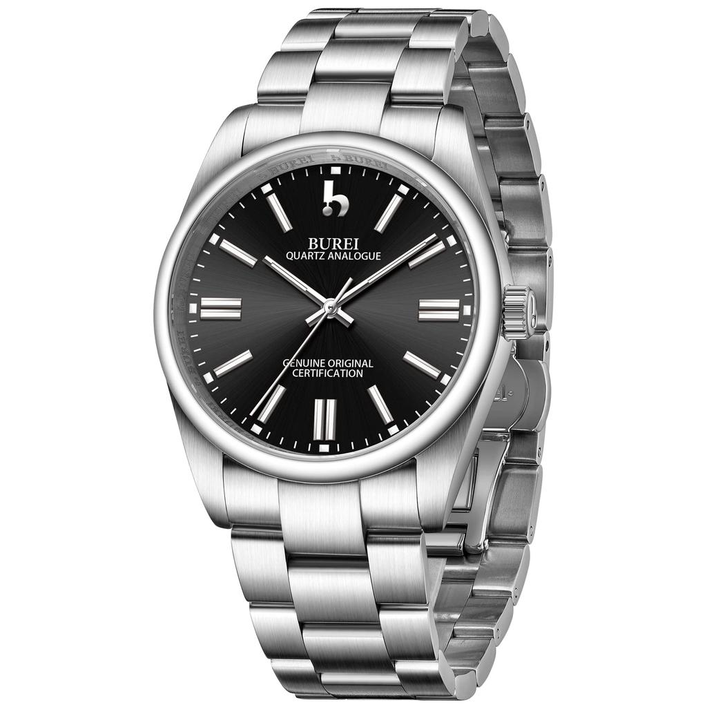 Часы BUREI мужские популярные рейтинговые кварцевые часы водонепроницаемые аналоговые брендовые роскошные наручные часы 2 мужские