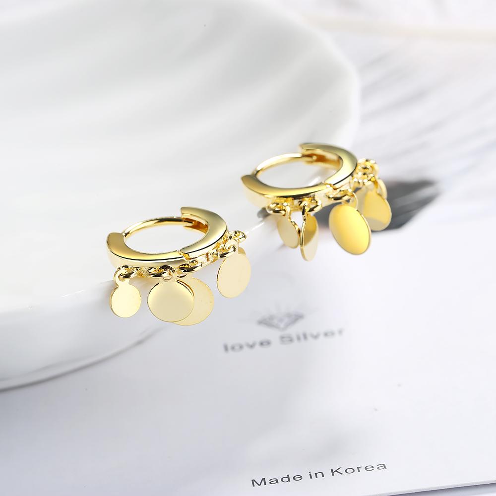 ANENJERY Нежные круглые серьги-капли с кисточками, изысканные ювелирные изделия для женщин, подлинные дропшиппинг, оптовая продажа