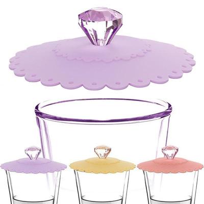 Кружевная крышка для чашки, силиконовая крышка, крышка для бутылки, аксессуар для домашнего офиса