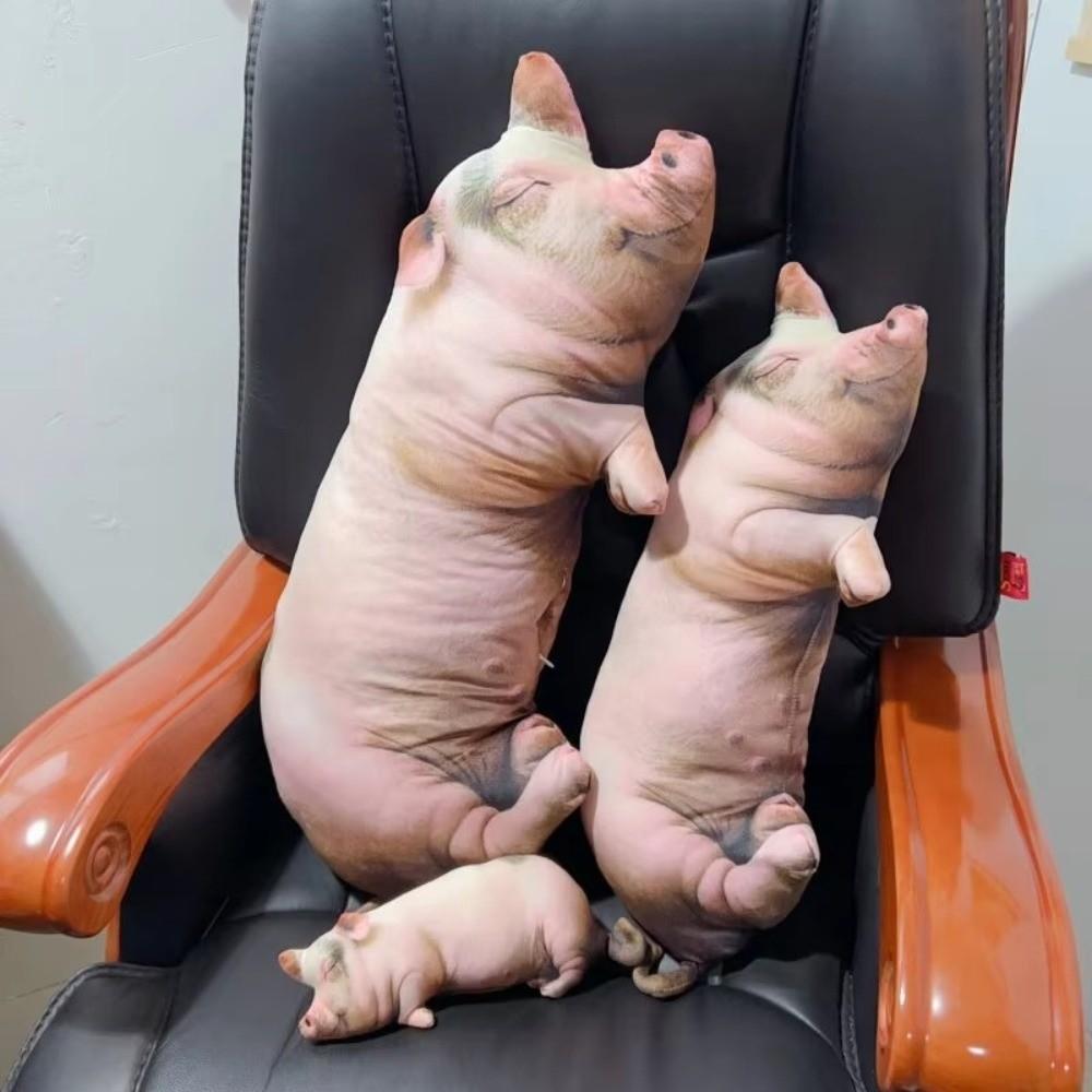Simulation Pig Plush Toy Lifelike Stuffed Pig Toy Kawaii Pig Plush Doll Close Friends