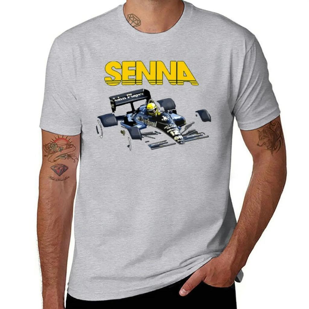 2024 Ayrton Senna F1 Race Raer 2 T-shirt Fresh Move T-shirts Graphic Cool Home Novelty USA Size