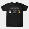 My Perfect Day Coffee Fishing Beer Made In Australia T-Shirt