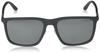 Emporio Armani EA4161F Men's Sunglasses, Matte Grey/Grey Mirror Silver Lens, Size 58