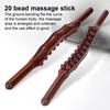 Wood Massage Roller Stick for Lymphatic Drainage Handheld Cellulite Massager for Neck Back Waist Leg Acupoint Stimulation Rod