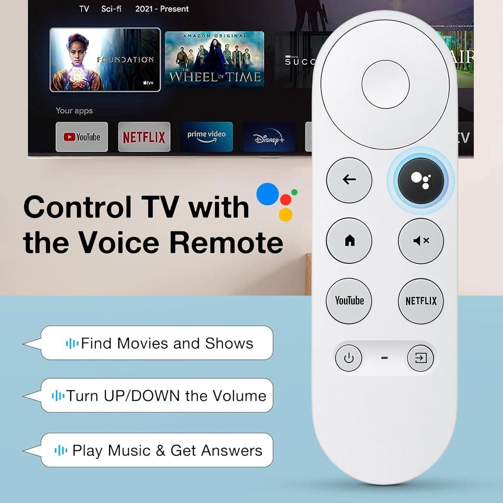Bluetooth Voice Remote for G9N9N Google TV with Chromecast