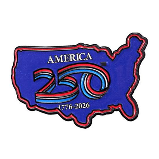 250th USA Anniversary Brooch Pin Metal Enamel Zinc Alloy Brooch Independence Day Commemorative Souvenir Badge for Bags, Clothing
