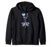 Cute Dragonfly With Hearts Cute Dragonfly Zip Hoodie with Hearts -