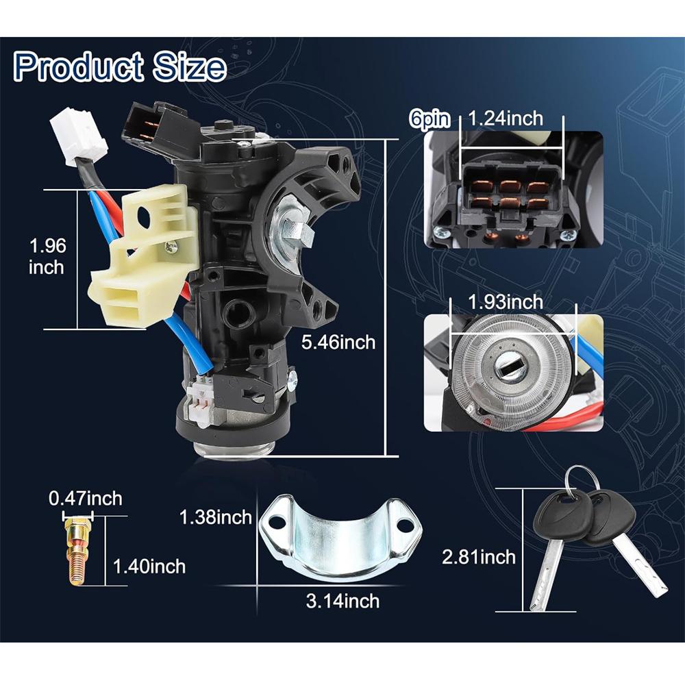 Assembly Ignition Lock Switch Kit With 2 Keys For Kia Soul 2014-2019 81910-B2100