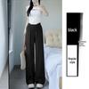 Women's Summer Pleated Zen Wide-Leg Pants - High-Waist, Lightweight, Casual, and Straight-Legged with a Yamamoto Style Draped Design.