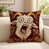 Чехол на подушку Мем VVintage SScreaming GGoat Мягкий короткий плюш Кожаный чехол для подушки для использования в различных ситуациях