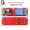Реле задержки времени DC 5V 12V Модуль таймера NE555 Переключатель с задержкой включения/выключения 1~10S Регулируемый модуль реле переключателя управления задержкой