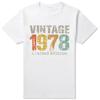 Original Vintage 1978 Retro Est 1978 Edition T Shirts Summer Graphic Cotton Streetwear Short Sleeve Birthday Gifts T-shirt