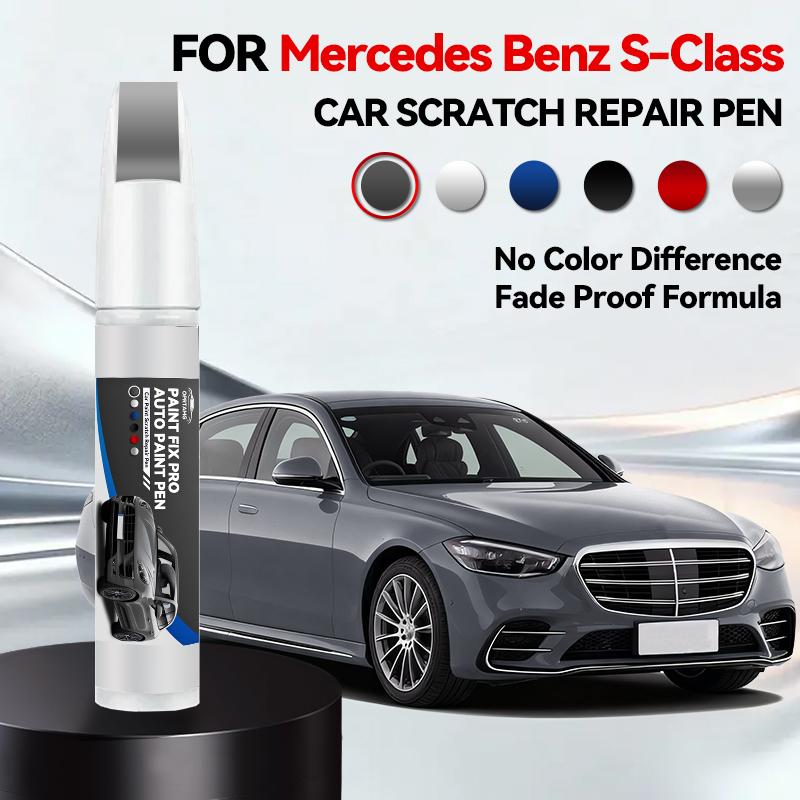 For Mercedes Benz S-Class 1972-2025 W221 W222 W223 Paint Repair Pen Touch Up Scratch Remover DIY Auto Accessories Black White