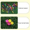10Pcs 38/70/82MM Golf Tee Striped Height Adjustable Sharp Tip Plastic Golf Ball Holder Golf Training Aid Spike Kit Golf Accessories Golfer Gifts