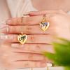 Vintage Simple Can Open Love Heart Photo Frame Pendant Necklace for Women Girls Y2K Creative Stainless Steel Chain Jewelry Gifts