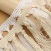 1Yard 11cm Wide Tassel Trim Ribbon Boho Style Macrame Tassel Ribbon  For Home Textile