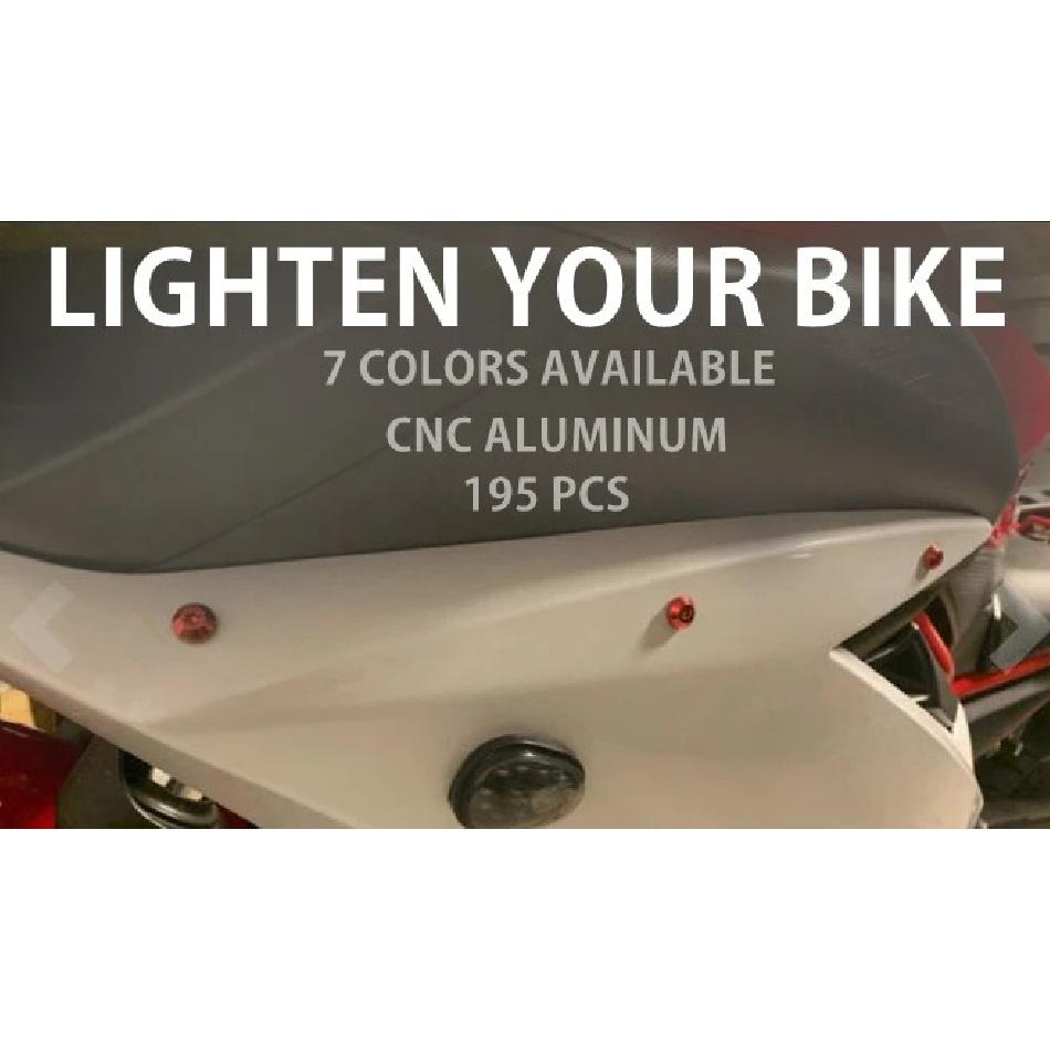 Для Kawasaki NINJA 250R 300 ER6 650 ZX6 ZX7 ZX9 ZX10 ZX12 ZX14 Z1000 Z900 Z800 Z750 Z650 Комплект болтов для крепления обтекателя
