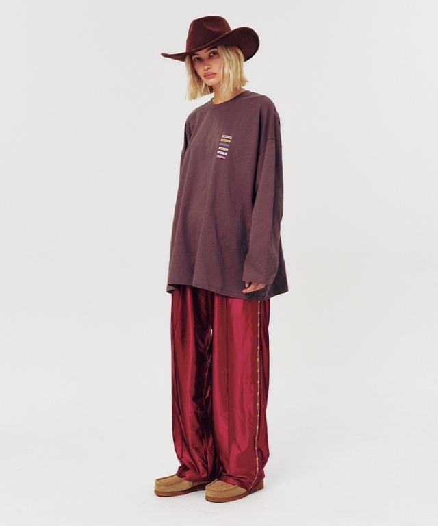 MOODBETTER Handstitch Line Track Pants Wine