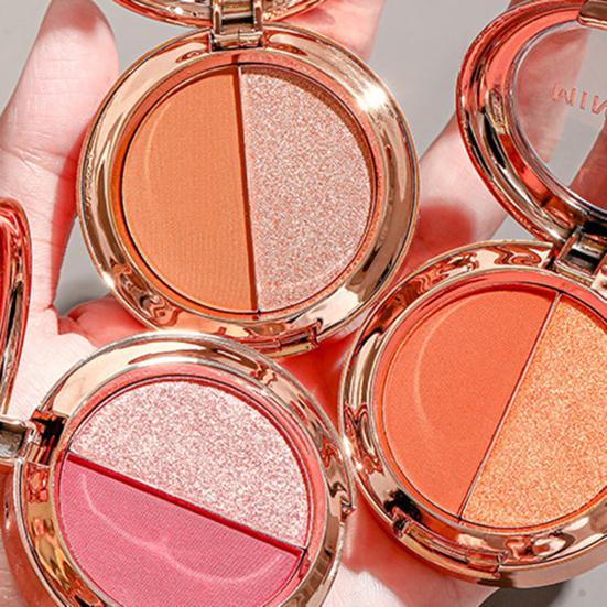 Yousheng Палетка теней для век Мини Портативная Стильная Перламутровая Оранжевая Золотистая Палетка теней с блестками для Фотографии