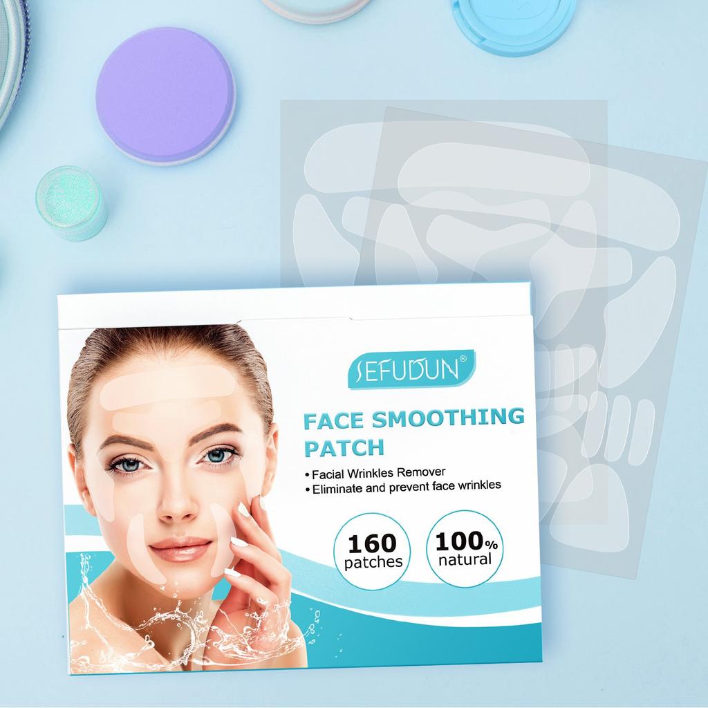 SEFUDUN 10 листов пластырей для лица, набор из 16 шт. подушечек для удаления морщин для лба, щек, шеи, против морщин