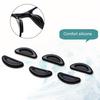 10 Pairs Eyeglass Nose Pads D-shaped Soft Silicone Anti-slip Lightweight Hypoallergenic Adhesive Glasses Nose Pads Replacement Accessories