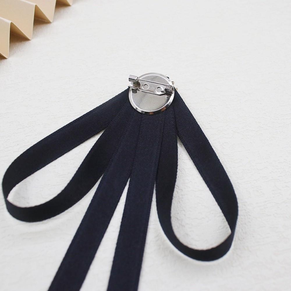 Броши-ленты из искусственного жемчуга, стразы, винтажный галстук-бант JK, аксессуар для рубашки